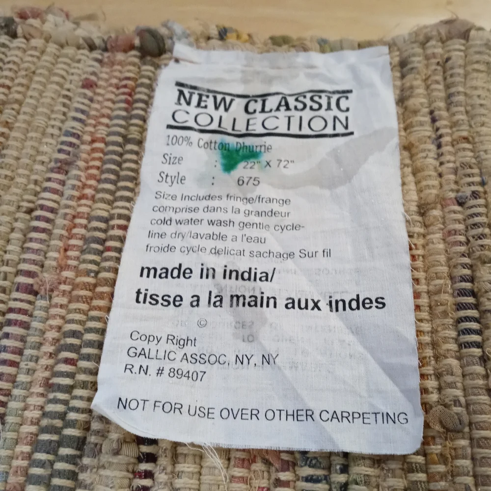 🌅🏫 2 Gallic Artisan Cotton Rugs 🆕🏬 22
